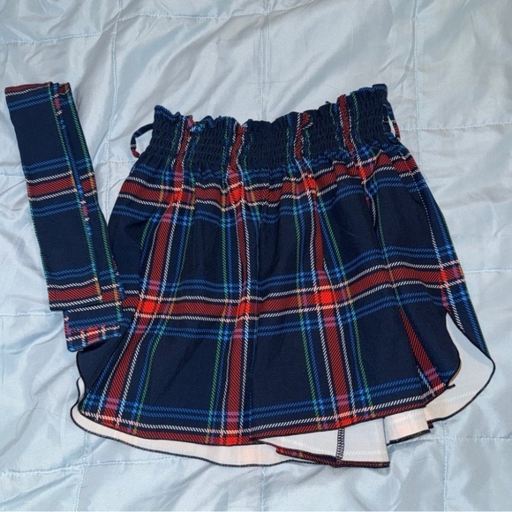 Blackmilk tartan flouncy shorts S